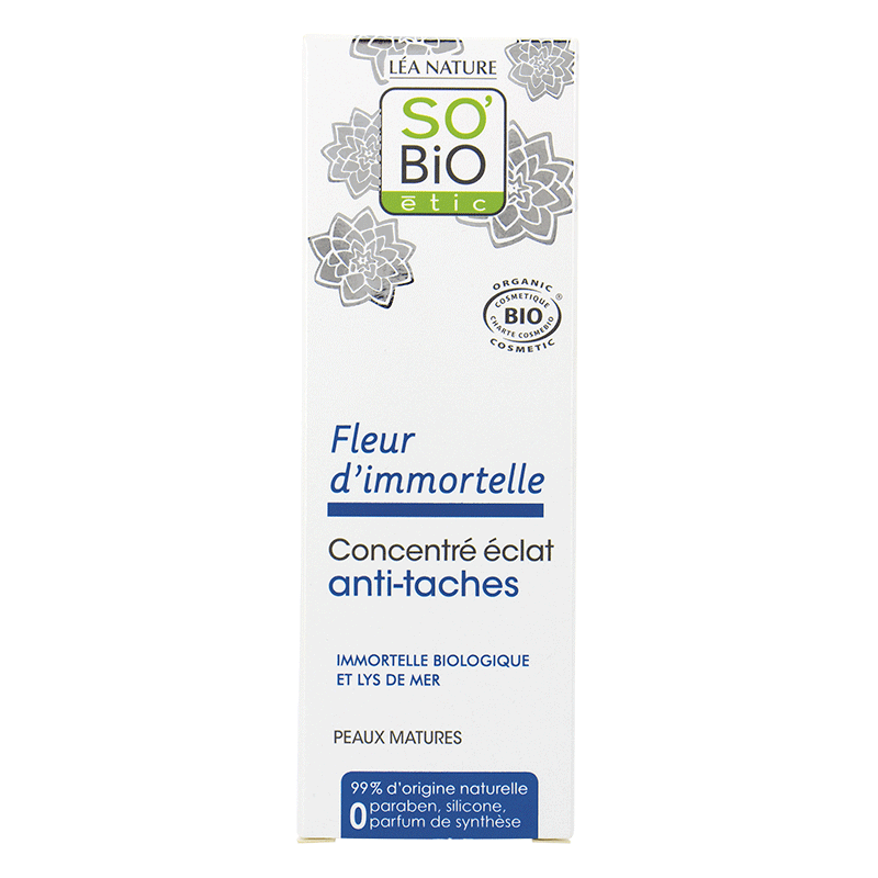 SO BIO FLEUR D’ IMMORTELLE CONCENTRÉ ÉCLAT ANTI-TACHES
