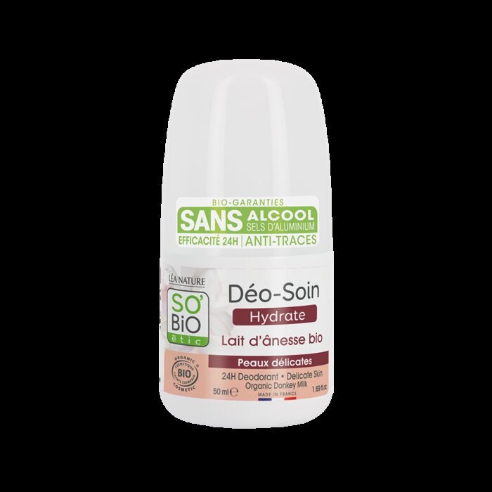 SOBIO DÉODORANT LAIT D’ÂNESSE PEAUX DÉLICATES 50ML