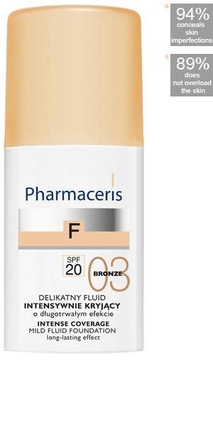 PHARMACERIS FOND DE TEINT INTENSE SPF 20 - 03 BRONZE
