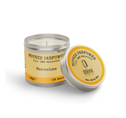 BOUGIE PARFUMÉE OLIVA ORGANICS 120GR